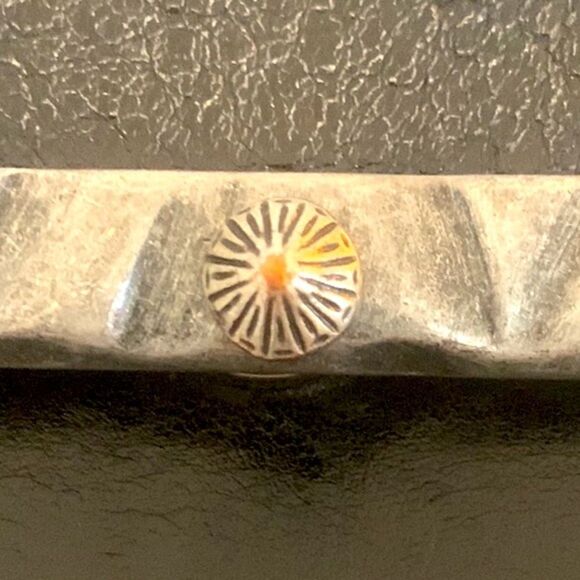 Rare Dannijo 2014 Black Leather Crossbody Clutch, Metallic Geometric Iconic Bag - Picture 4 of 12